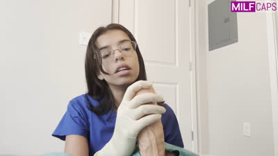 AriaNicoleXXX – Nurse Drapes And Strokes Your Cock