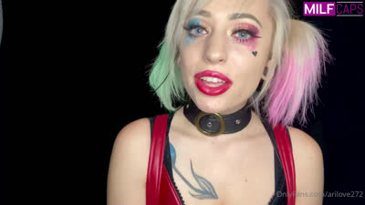 AriLove – Asmr Blowjob With Harley Quinn