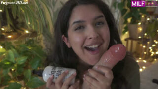 MayaPetite – First Time With Massive Cock While Heavily Pregnant